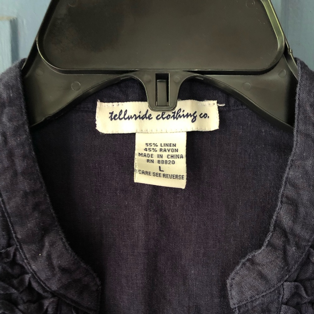 Navy button down - Picture 3 of 6